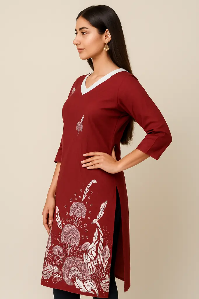 Rayon Printed Kurti.webp