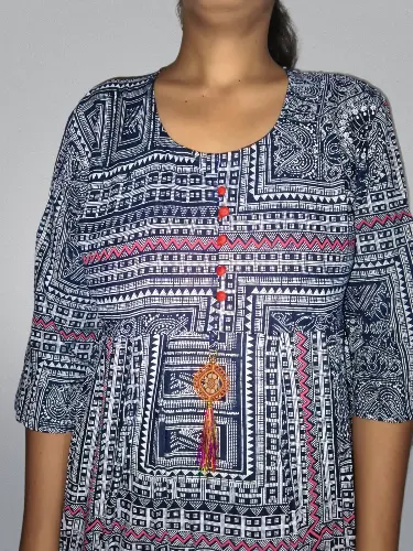 Women's Printed Cotton fabric Straight KURTA.webp