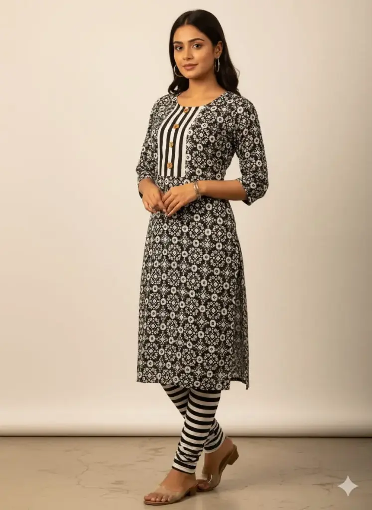 Women's ethnic wear cotton kurta set
