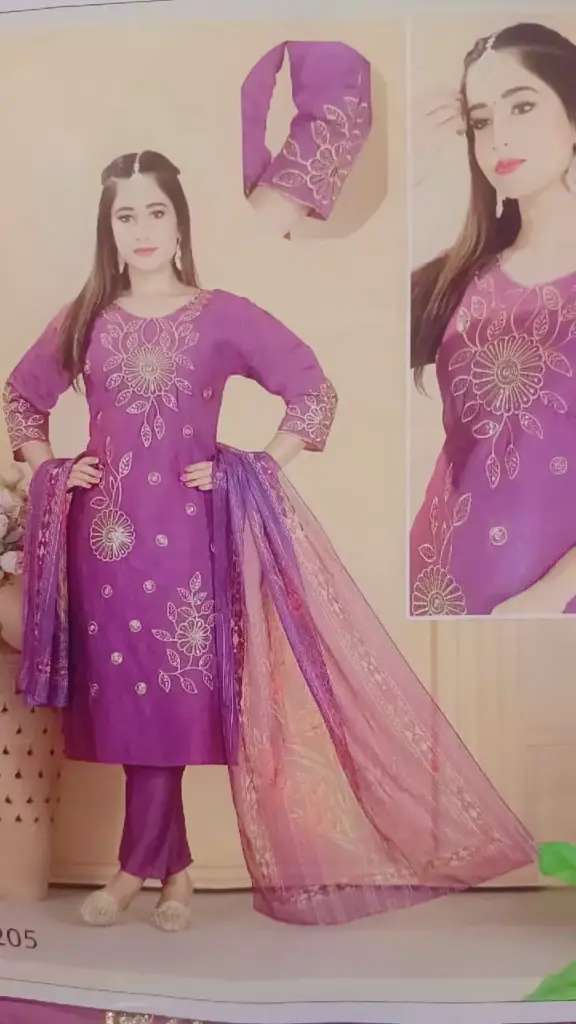 Designer Party wear Dress Top - Pant & Dupatta