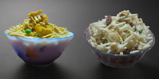 AJ Quality Bazaar's Cornflakes Chivda & Potato Farali Chivda (500 gm each)