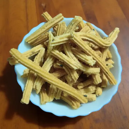 Savory Indian Murukku Chakali By AJ Quality Bazaar’s Tasty & Delicious (500 gm) With Free Kids Kabir Singh Glasses 