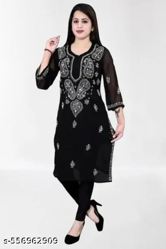 Designer daily wear Lakhnavi Kurtis