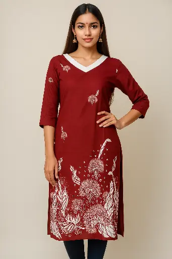 Rayon Daily wear Printed Kurtis